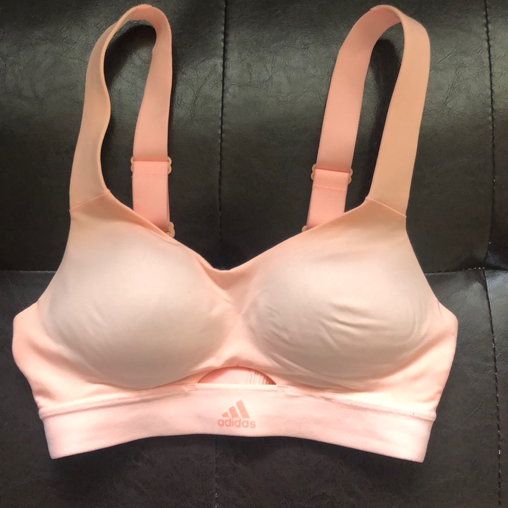 Adidas XS light pink sports bra